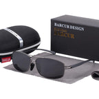 Luxury Elegent Vintage Retro Brand Designer Polarized Sunglasses Square Classic Shades Glasses WIth  UV400 Protection - SJB-DIAMOND ELITES