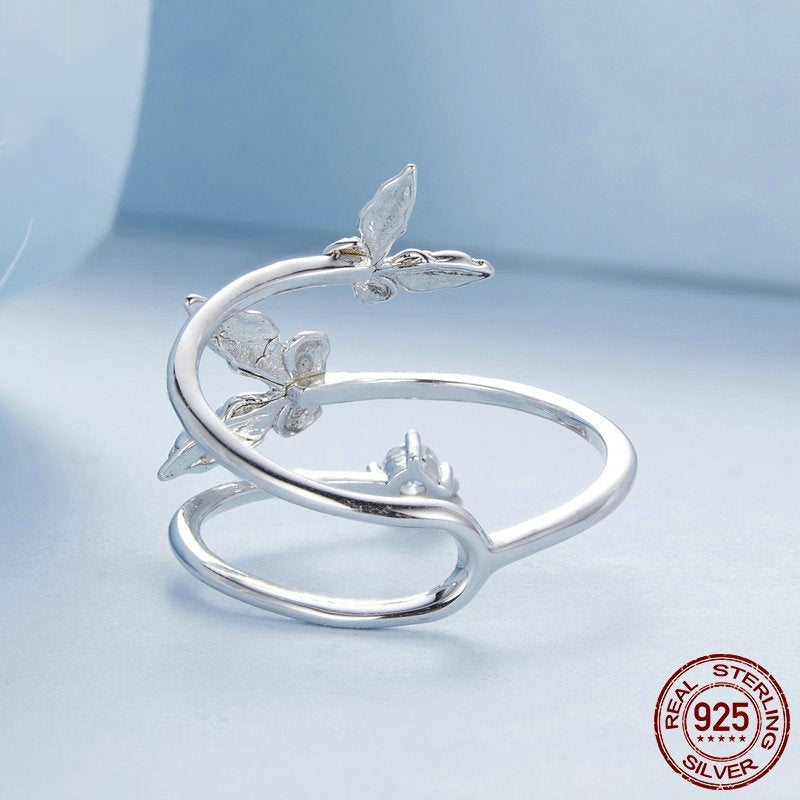 Exquisite Butterfly Multi-layer Open Ring Pi-Mart