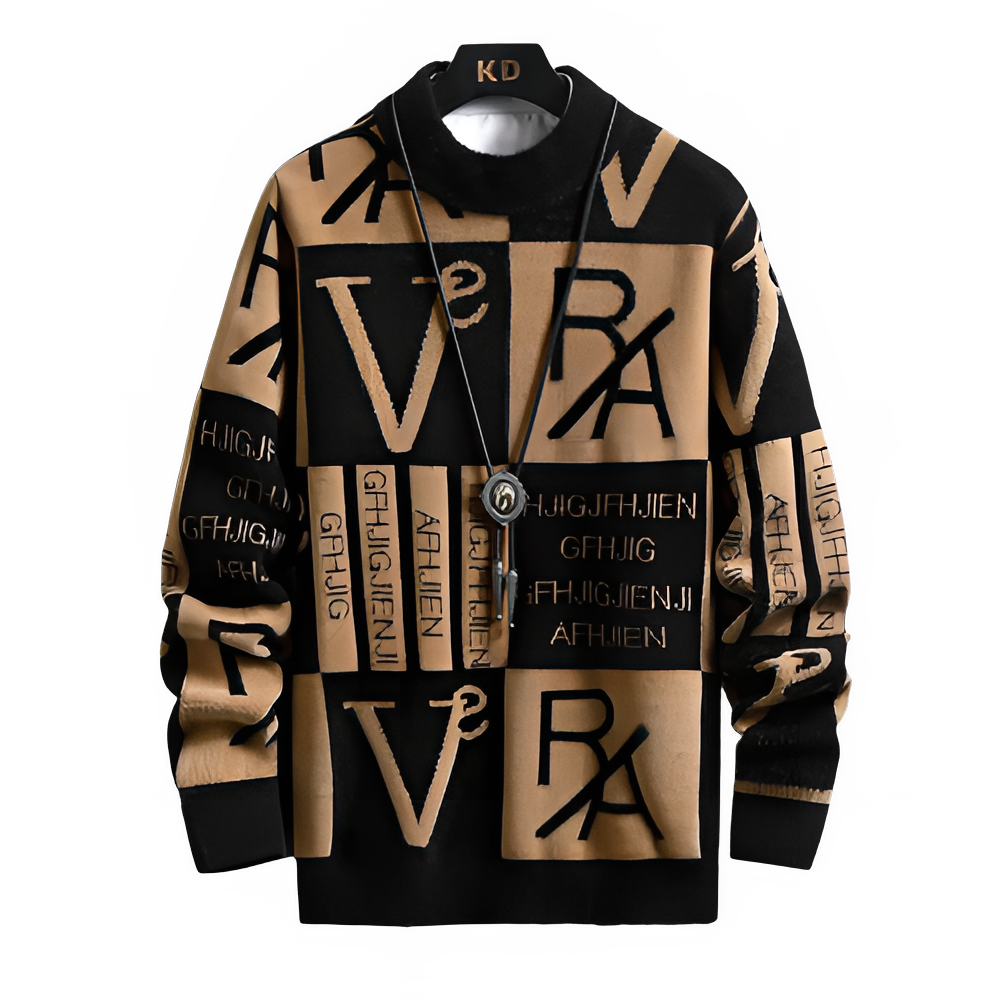 Men Knitted Sweater Stripe Pullovers Printing Round Neck Sweater Autumn/Winter Designer Quality Casual Men Clothing Jumper