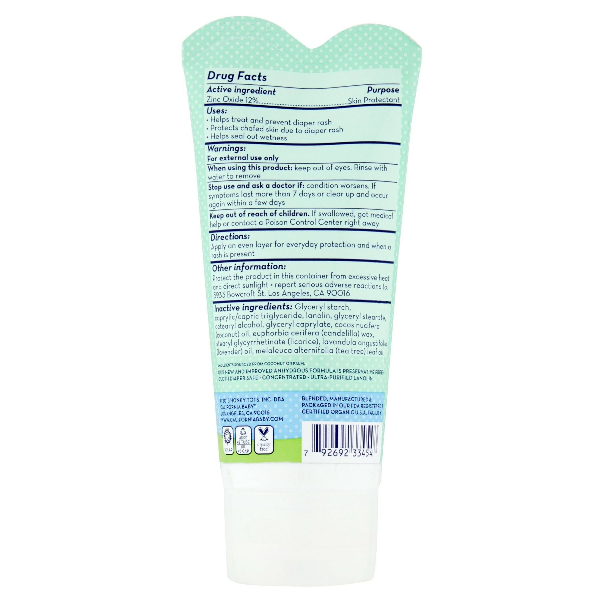 California Baby Therapeutic Relief Calming Diaper Rash Ointment 2 pack