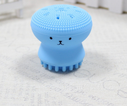 Cartoon octopus silicone wash brush foaming cleansing brush Manual facial massage brush cleansing brush brush bubbler Pi-Mart