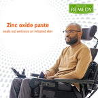 Medline Remedy Clinical Zinc Oxide Paste Skin Protectant (4 oz Tube), Vanilla Scent, Diaper Rash Cream, Incontinence Care