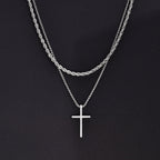 Vnox Mens Cross Necklaces Pi-Mart