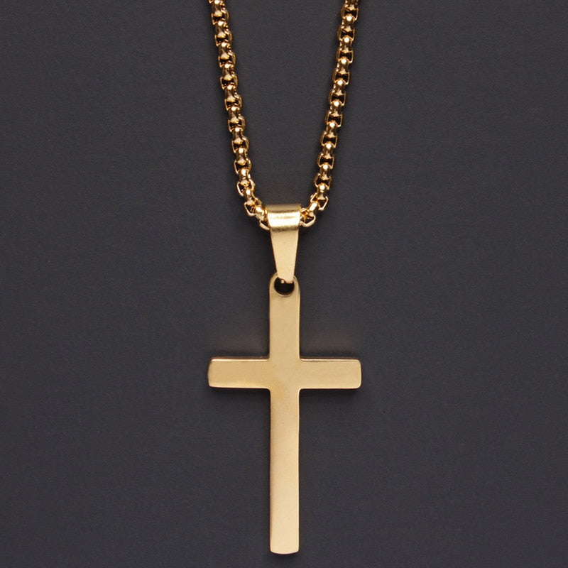 Classic Cross Men Necklace Pi-Mart