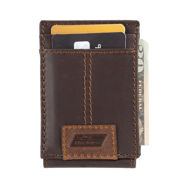 Genuine Dickies Men's RFID Leather Magnetic Front Pocket Wallet
