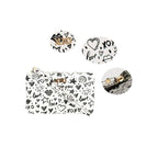 XOXO Women's Large White Graffeti Print Saffiano Leather Wristlet Wallets