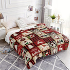 1pc Cozy Cartoon Print Flannel Blanket - Soft, Warm, and Versatile Throw for Couch, Sofa, Office, Bed, Camping, and Travel - Perfect Multi-Purpose Gift for All Seasons