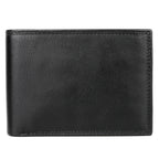 J. Buxton Men's Emblem Double ID Billfold Leather, Black