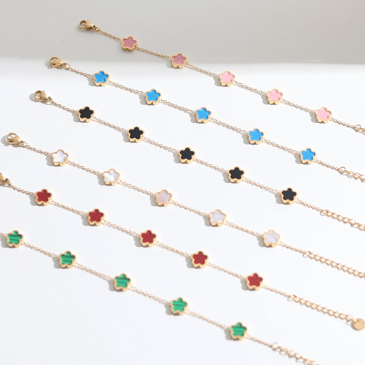 Flower Charm Bracelets Pi-Mart