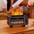 Retro Fireplace Aroma Diffuser Simulation Flame Creative Desktop Humidifier Pi-Mart