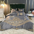 Four-piece Embroidered Tencel Cotton Bed Linen And Duvet Cover Pi-Mart