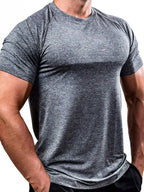 Men's Plus Size Round Neck Short Sleeve T-Shirt