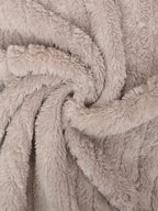 Women Plus Size Hooded Open Front Fuzzy Jacket With Long Sleeves Elegant And Comfortable Jacket