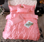 Bed Sheet Quilt Cover Naked Sleep Cool Silk Single Three Piece Set Pi-Mart