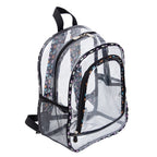 PVC transparent backpack, travel goods multi-layer storage waterproof backpack purse, Transparent backpack purse - SJB-DIAMOND ELITES