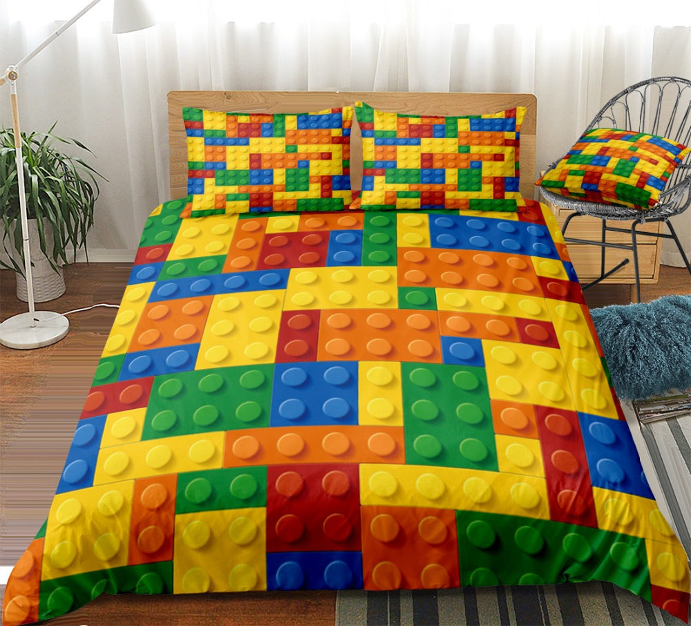 Cross-border Three-piece Bed Set Home Textile Four-piece Set Basketball Quilt Cover Thick Twill Wish Pi-Mart
