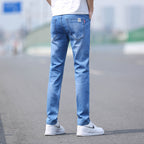 Spring And Summer Denim Trousers Men's Slim Straight Stretch Lootquake LLC