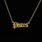 Zodiac Necklace Alphabet - SJB-DIAMOND ELITES