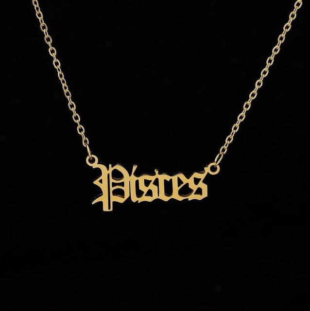 Zodiac Necklace Alphabet - SJB-DIAMOND ELITES