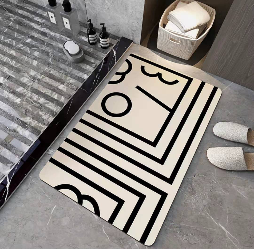 Soft Diatom Mud Floor Mat Bathroom Absorbent Non-slip Pi-Mart