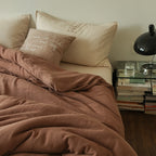 Four-piece Double-layer Yarn Simple Summer Duvet Cover Bedding Pi-Mart