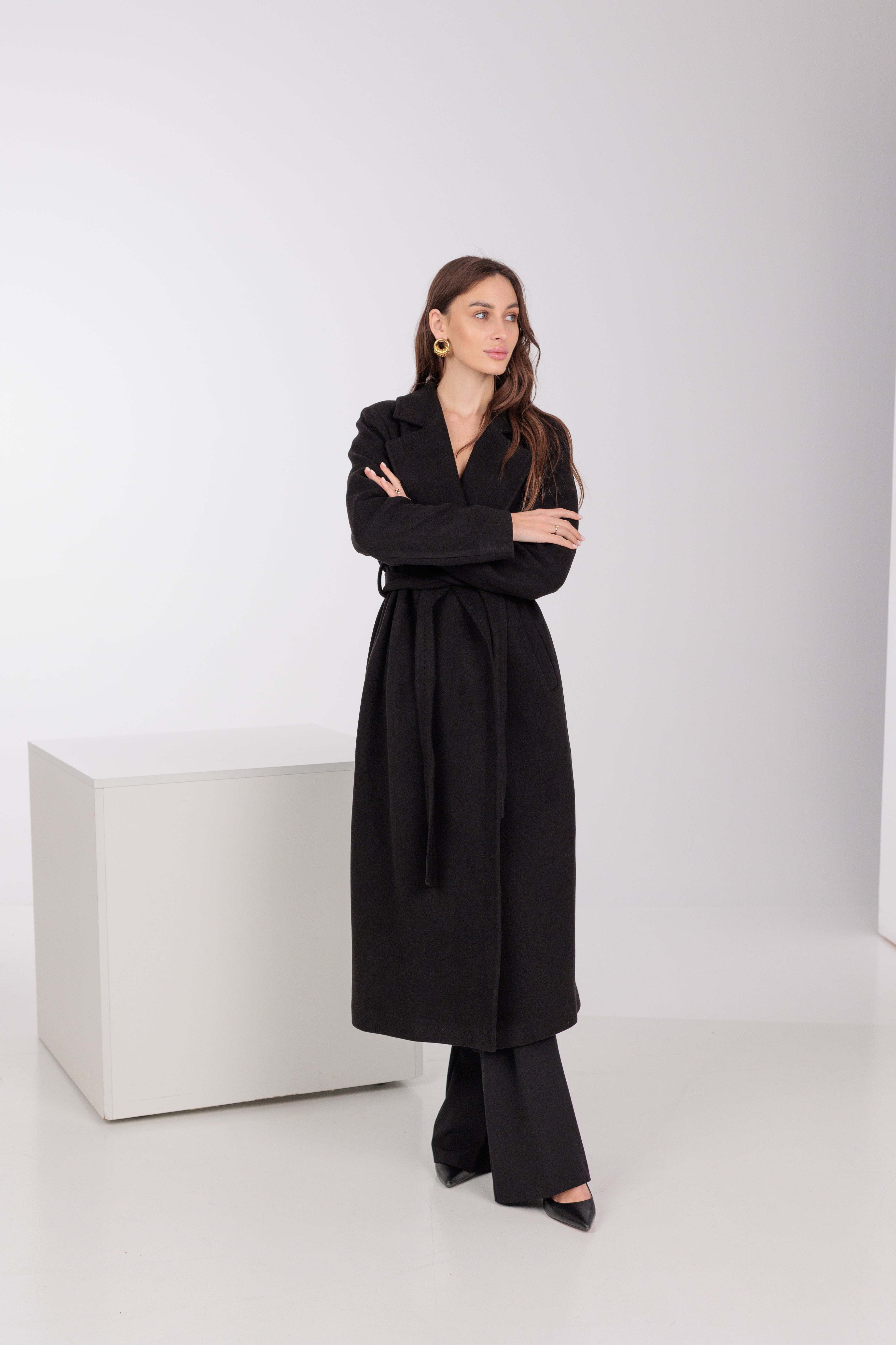 Pre-Order. Re-Stock Ships February 2026. Astoria Classic Wraparound Wool Blend Overcoat - SJB-DIAMOND ELITES