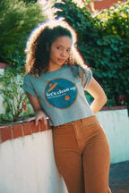 Let's Clean Up Badge Crop Top - SJB-DIAMOND ELITES