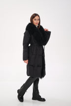 Genuine Lama Fur Premium Down Coat - SJB-DIAMOND ELITES