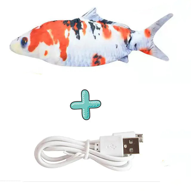 Cats USB Charger Interactive Toy Fish Pi-Mart