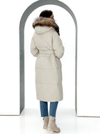 Alice Genuine Silver Fox Down Fill Coat - SJB-DIAMOND ELITES