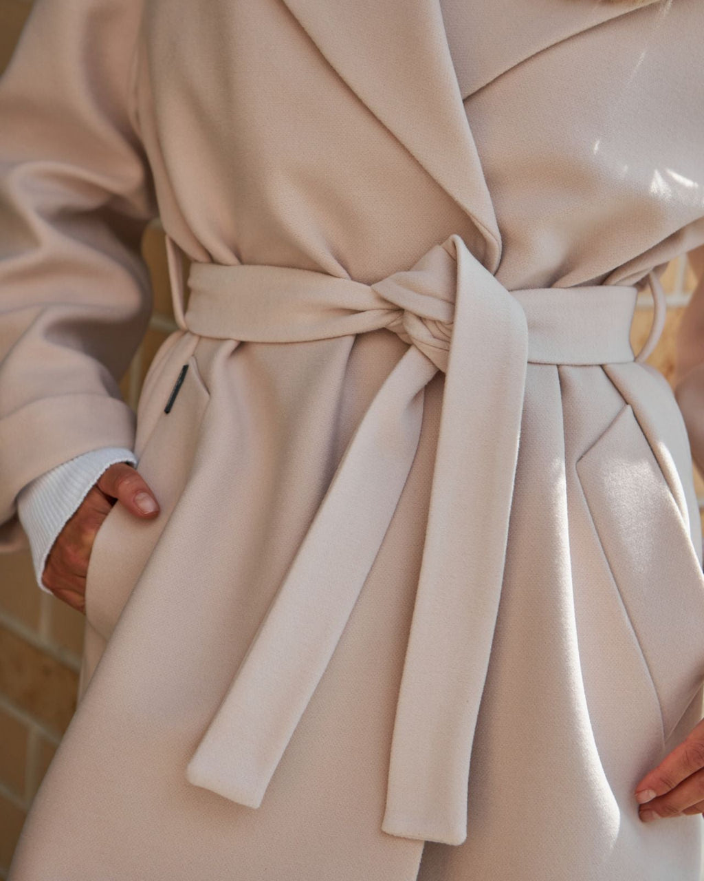 Adenur Classic Wool Blend Overcoat in Ivory - SJB-DIAMOND ELITES