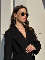 Pre-Order. Re-Stock Ships February 2026. Astoria Classic Wraparound Wool Blend Overcoat - SJB-DIAMOND ELITES