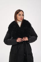 Genuine Lama Fur Premium Down Coat - SJB-DIAMOND ELITES