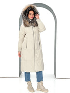 Alice Genuine Silver Fox Down Fill Coat - SJB-DIAMOND ELITES