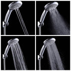 High Pressure Shower Head 5 Settings Handheld Shower Heads Spray With 5 FT Hose Pi-Mart