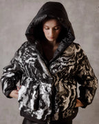 Marble Jacquard Down Fill Coat - SJB-DIAMOND ELITES