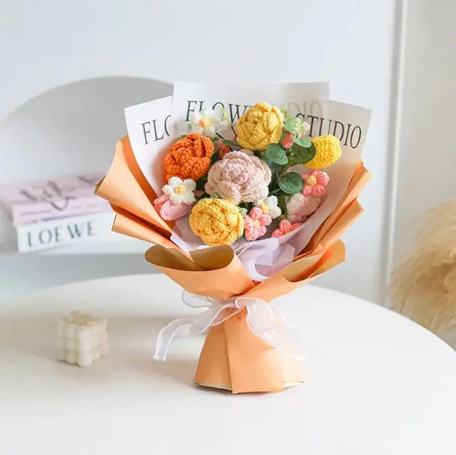 Knitted Wool Mixed Bouquet Birthday Gift Pi-Mart