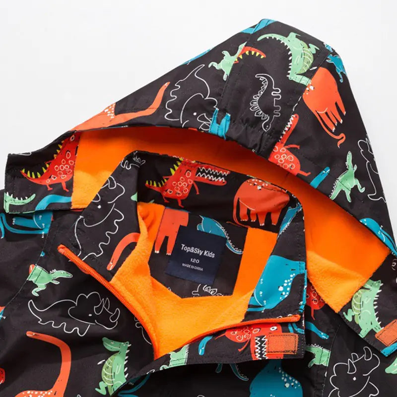 Kids Dinosaur Jackets - Waterproof Windproof Outerwear Pi-Mart