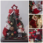 Knitted Christmas Letter Socks Pi-Mart