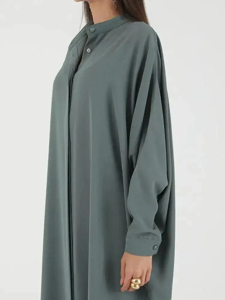 Fashion Single Breasted Muslim Dresses Lootquake LLC