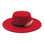 Autumn Winter Women Men  Vintage Fedora Women's Foldable Short Brim  Floppy Hat Gentleman Elegant Warm Hats Lady Party Luxury Caps Classic Summer Beach Sun Hat Stevvex