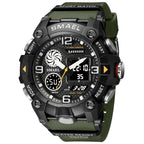Sport Watch For Men WIth  Dual Time Waterproof 50M Miliatry Watches Chronograph Alarm Army Wristwatch - SJB-DIAMOND ELITES