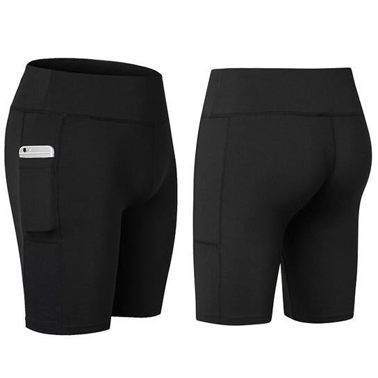 Yoga Shorts Stretchable With Phone Pocket - SJB-DIAMOND ELITES