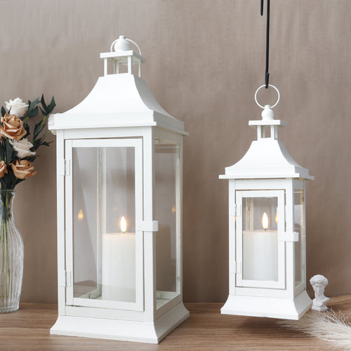 19.5''&13''Tall Set of 2 Outdoor Candle Lanterns Lootquake LLC