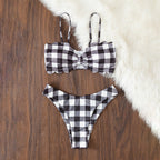 Solid Bikini Set Swimsuit Women Bikini Swimwear Female Halter Top Bathing Suit Swimming Wear Bikini High Cut Swimsuit High Waist Plus Size Summer Swimwear Stevvex