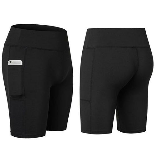 Yoga Shorts Stretchable With Phone Pocket - SJB-DIAMOND ELITES