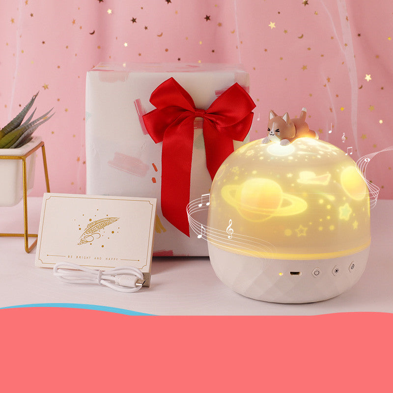 Children's Bedroom Dream Rotating Gypsophila Projection Lamp Pi-Mart