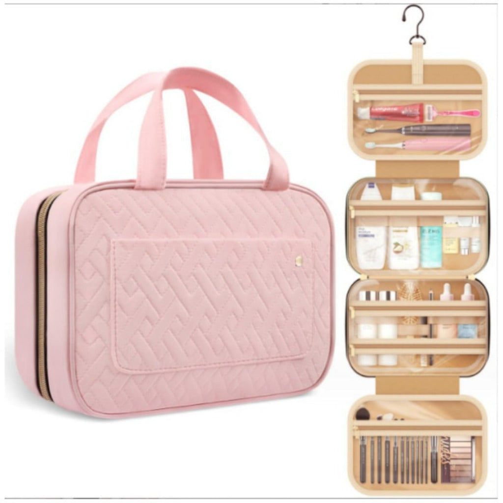 Travel Wash Bag, Portable Cosmetic Bag with Hook, Travel Ladies Wash Bag, Toiletry Bag - SJB-DIAMOND ELITES