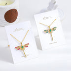 Fashionable All-match Color Zircon Necklace Pi-Mart