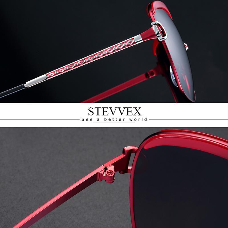 Luxury Polarized Ladies Woman Gradient Round Oversized Modern Sunglasses Brand oculos lunette de soleil femme - SJB-DIAMOND ELITES